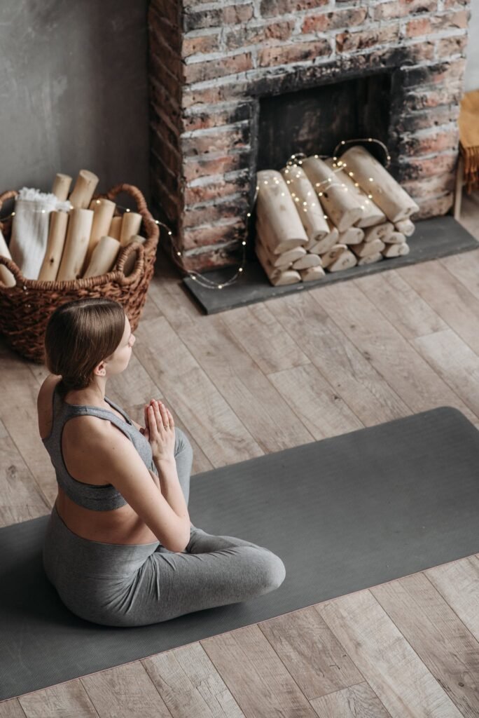 A Person in Yoga Position